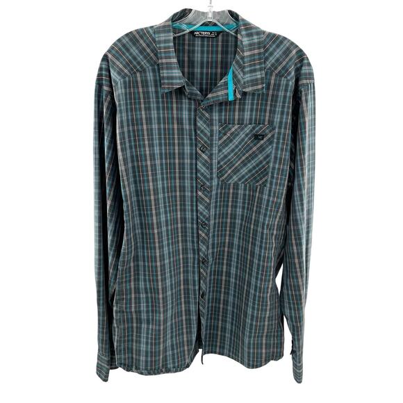 Arctyrex men’s performance plaid button front shirt - Picture 1 of 12
